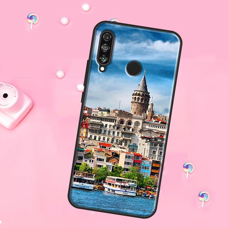 Турция Стамбул Пейзаж Здание Для Huawei Nova 11 Pro 10 9 SE Y70 Y60 Y90 Y61 Y91 Y73 Y72 12s 12i 11i 8i P30 P40 Lite Чехол