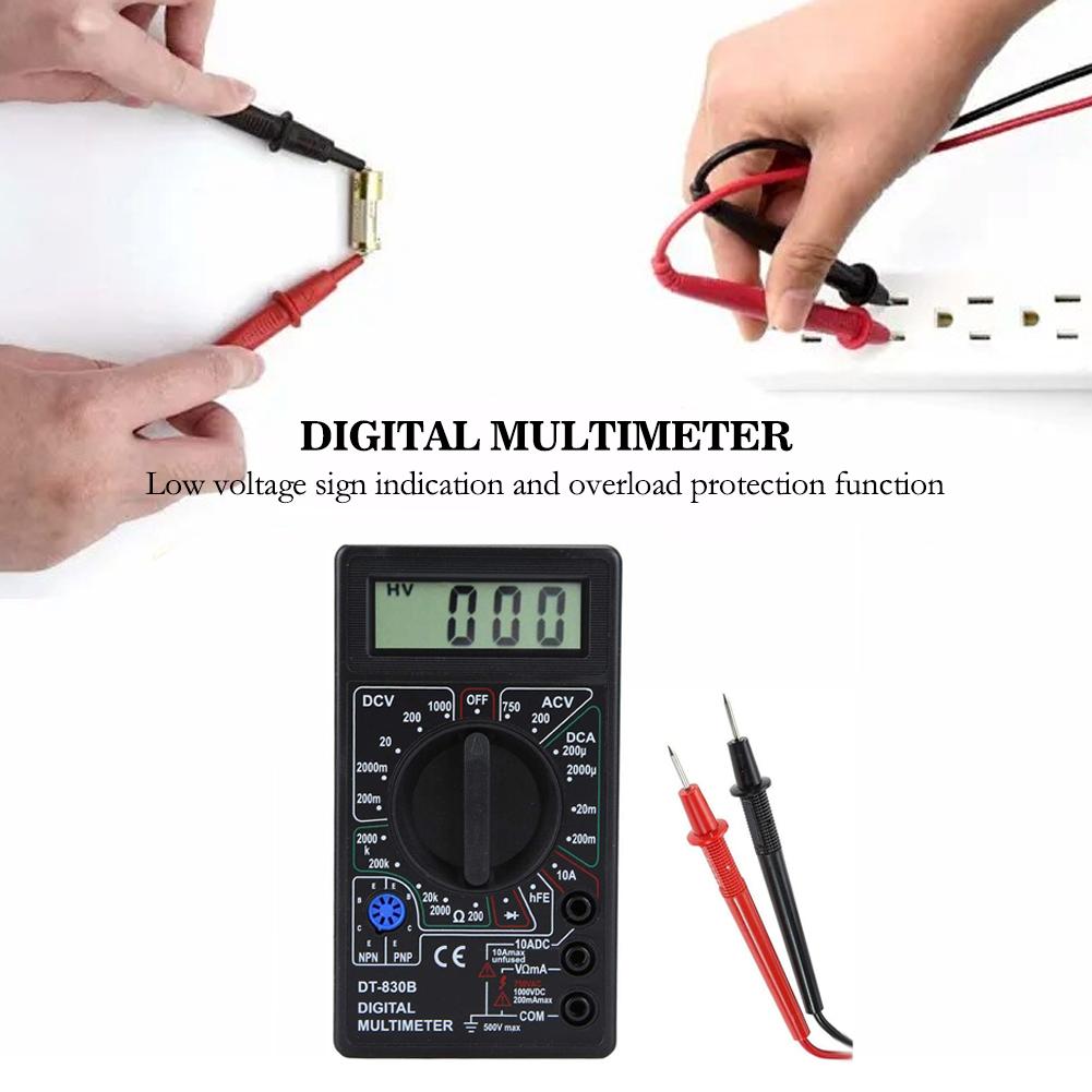 DT830B Multimeter Digital Voltmeter Ammeter Portable Volt Multi Meter Car Battery Tester Electrician Test Tools