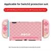Прекрасный защитный чехол для Switch 2 Kawaii Розовая защитная оболочка Совместимая задняя крышка консоли и силиконовый чехол для ручек Милый