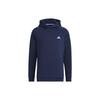 Adidas Solid Color Letter Embroidered Hooded Casual Long Sleeve Sweatshirt Men Sweatshirt Navy-Blue HY0972