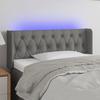 VidaXL LED Headboard Bedroom Furniture Single Bed Accessory Headboard Bed Frame Interior Dark Grey 3123563