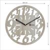 Дизайн с крупными цифрами 12-дюймовые часы ручной работы, стильные, элегантные, аналоговые, деревянные настенные часы для гостиной, прихожей, спальни, офиса, для подарка, из белого бука