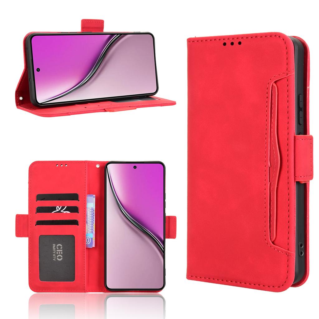 For Realme Neo7x 5G/Realme 14 5G/Realme P3 5G Leather Case Phone Wallet Cover with Multiple Card Slots