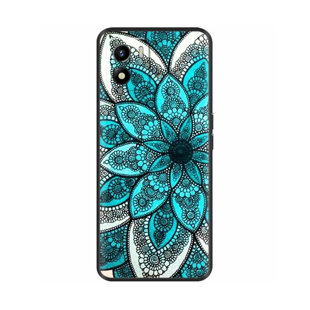 Чехол для Vivo Y01 Y01 2022 Мягкий силиконовый задний чехол ТПУ Чехол для телефона Для Vivo Y01 Y 01 VivoY01 Милый черный бампер Чехол-оболочка Funda
