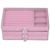 Acrylic Jewelry Organizer 3 Drawers Storage Box Transparent Jewelry Display Stand Earrings Necklace