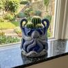 Coastal Shelf Decorations 3D Printed Octopus Planter with Tray, Unique Marine-Inspired Succulents Pot, Plant for Pot Drainage Holes, Nautical