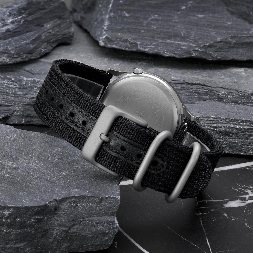 BERNY Титановые часы с японским кварцевым механизмом с плавной секундной стрелкой, водонепроницаемость 5 АТМ и суперлюминесцентное сапфировое стекло, мужские (VH31), Сопротивление,