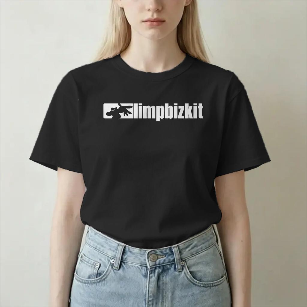 Винтажная футболка Limp Bizkit с логотипом для унисекс, унисекс, с круглым вырезом, из чистого хлопка, футболка с коротким рукавом в стиле рэп-рок, графическая одежда