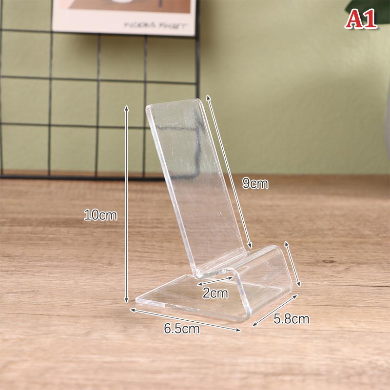 Прозрачный акриловый держатель для телефона, мини-портативная подставка для дисплея