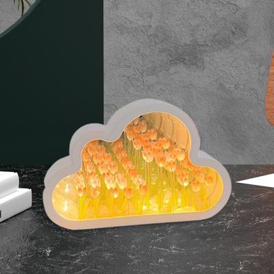 9-Цветная Лампа-Цветок DIY Зеркальный Ночник Подарок Новоселье Настольное Украшение для Дома Офиса