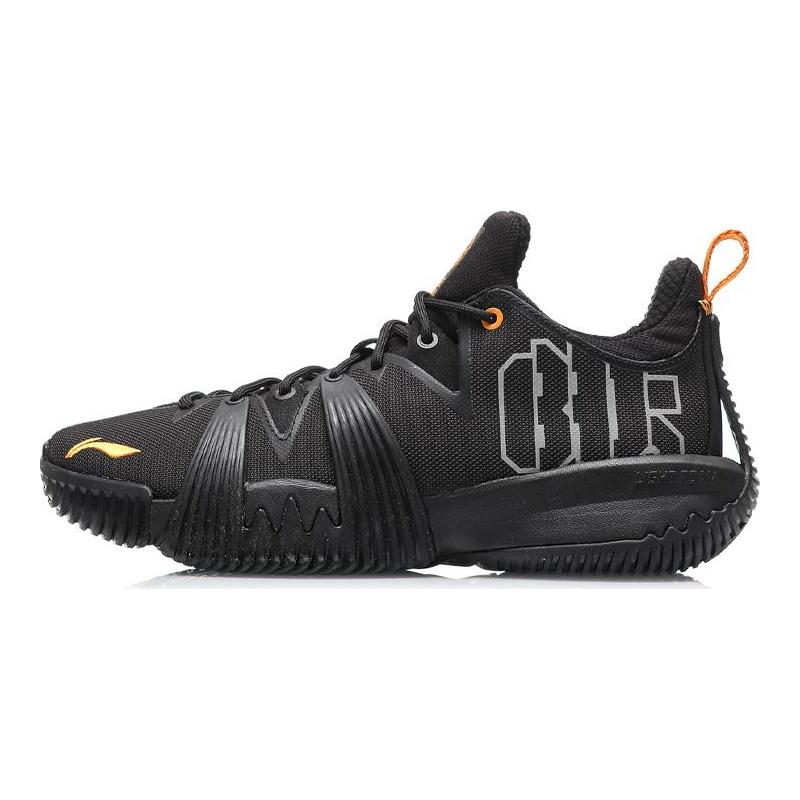 Li Ning Badfive 1 Баскетбольные кроссовки Badfive Низкие Мужские Новая модель Черный ABAQ111-3