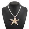 Европейский и американский летний стиль эмалевые серьги-звездочки ZA темперамент пляжный ветер ожерелье с подвеской-звездочкой женское