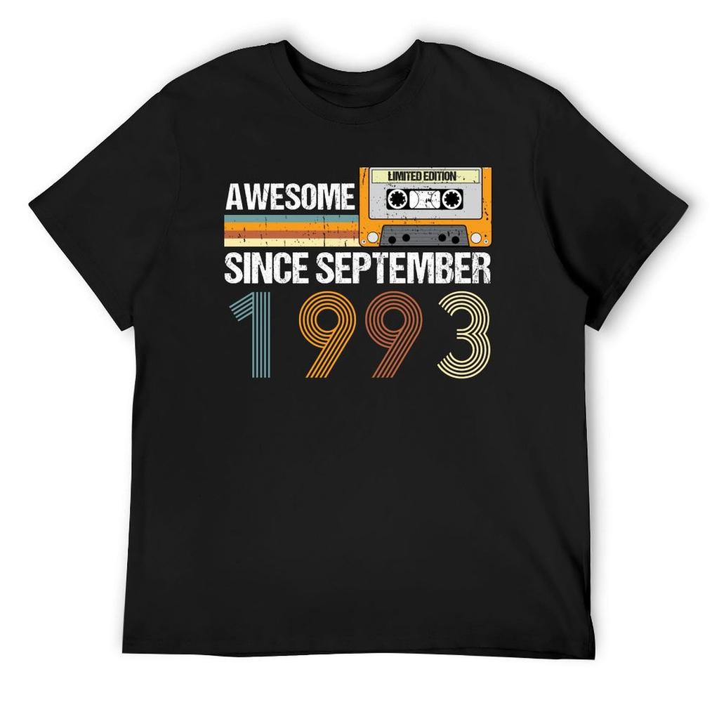 Потрясающий с сентября 1993 года 29-й день рождения винтажная футболка September 1993 эстетичная одежда оверсайз футболка хлопковая футболка мужская