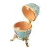 Enameled Easter Egg Vintage Style Jewelry Organizer Trinket Box Decoration Gift