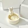 Desktop Candlestick Cute Cartoon Cat Shape Candle Holder Synthetic Resin Candle Stand for Home Decoration