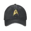 Star Treks Science Fiction TV Series Washed Denim Cap Casual Baseball Caps Adjustable Hat Summer Unisex Baseball Hats