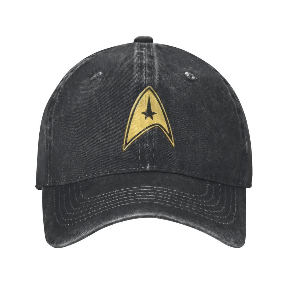 Star Treks Science Fiction TV Series Washed Denim Cap Casual Baseball Caps Adjustable Hat Summer Unisex Baseball Hats