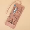 Foldable Design Jewelry Storage Roll Bag Jewelry Organizer Ear Stud Storage Bag  Home