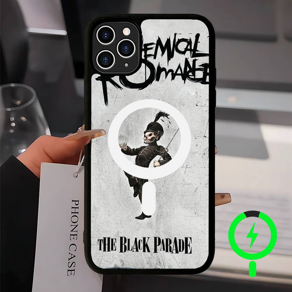 My Chemical Romance Rock Band Magnetic Case For IPhone 17 16 14 13 12 11 15 Pro Max Plus Wireless Charge Phone Cover