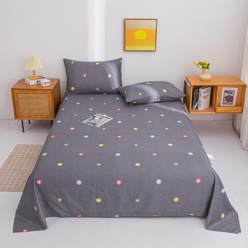 Черные цветы Простыня мультяшный цветочный постельный комплект для девочек женщин декор для спальни простыня 3 шт. полиэстеровые простыни с 2 наволочками