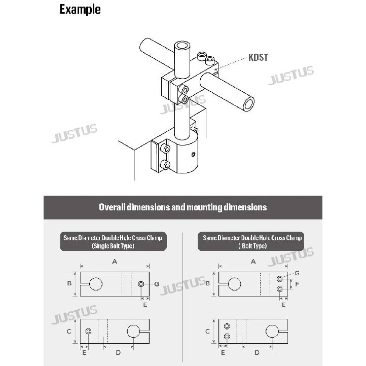 Connector Pillar Cross Fixing Block Reducing Diameter Reducing Joint Optical Axis Clamp Screw Shaft Encoder