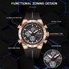 FOXBOX New Mens Watches Luxury Brand Big Dial Watch Men Waterproof Quartz Wristwatch Sports Chronograph Clock Relogio Masculino