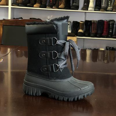 Зимние высокие водонепроницаемые нескользящие и теплые утолщенные бархатные резиновые подошвы женские сапоги для снега