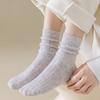 5 Pairs of Women's Autumn and Winter Mid-calf Double-needle Lightweight Warm Long Socks