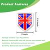 Newperlite United Kingdom England UK Flag Emblem Decal Union Jack Car Sticker Chrome Shield Flag 2 Pack