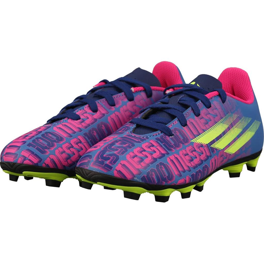 adidas X Speedflow Messl.4 X Скользкие Устойчивые к истиранию Низкие Детские Футбольные Бутсы Синие Детские FY6933
