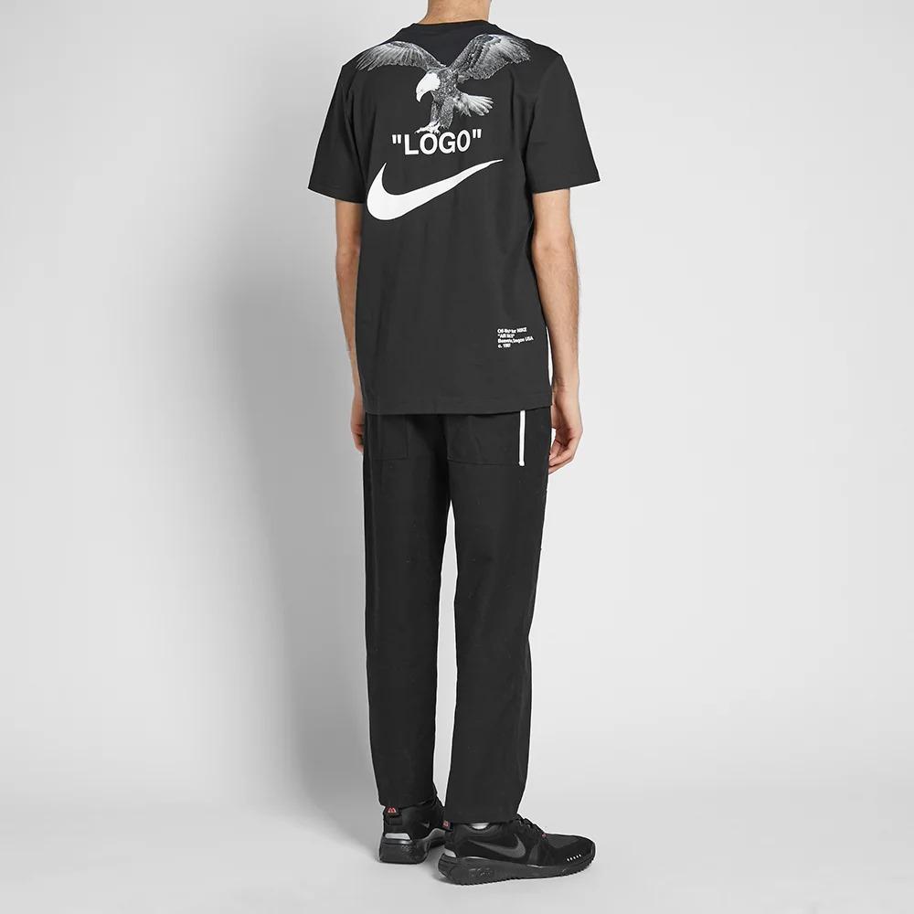 Черные мужские футболки Off-White x Nike NRG A6 BQ0827-010