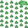 1.5M10 Pieces Irish Festival Party Decoration Clover Lucky Grass Sewn Latte Flag Banner Customization