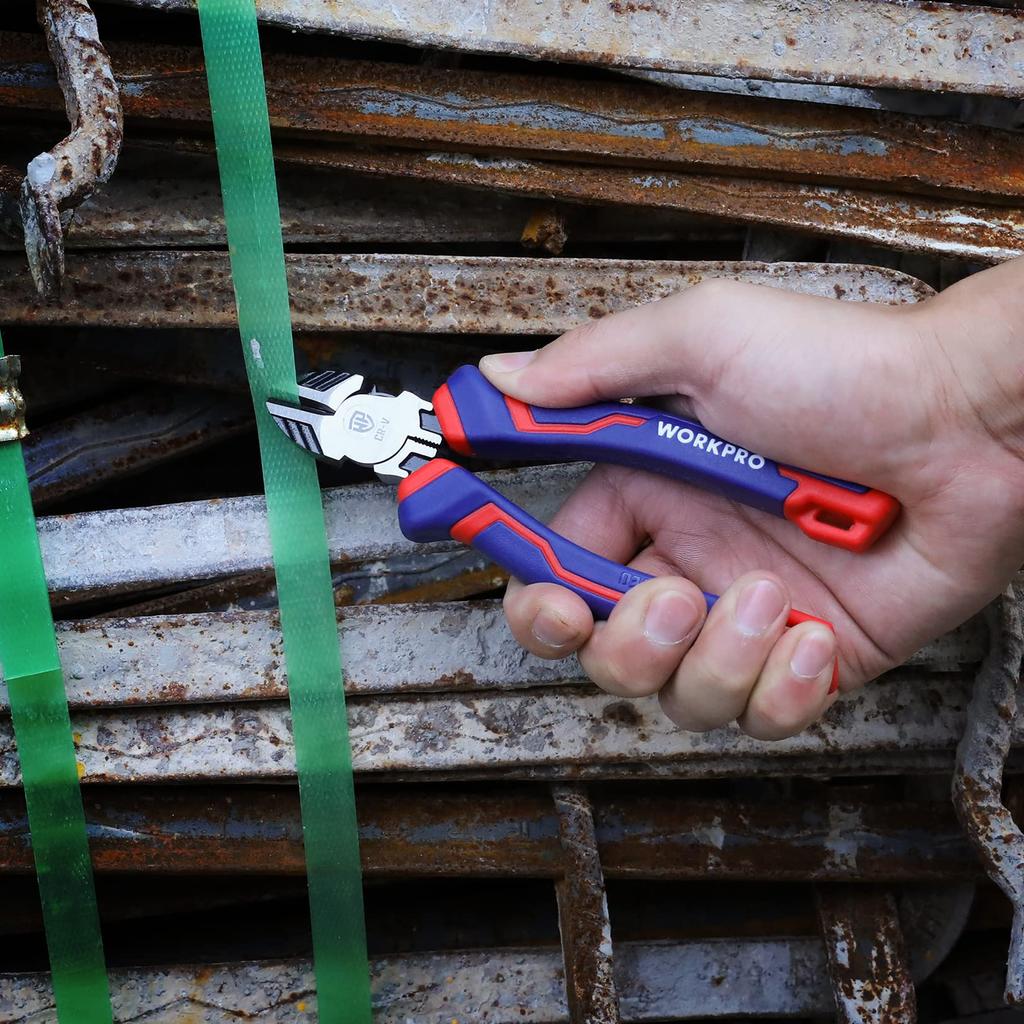 WORKPRO плоскогубцы плоскогубцы 3 шт. крепкие радио диагональные режущие прочные домашние автомобильные стальные проволочные режущие наборы, набор, набор, плоскогубцы, плоскогубцы, плоскогубцы, кусачки,