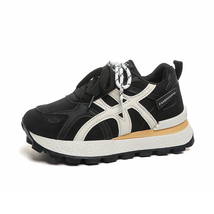 Сетчатые кроссовки на платформе женские осень 2025 новые универсальные увеличивающие рост тонкие дышащие легкие кроссовки женские трендовые