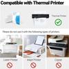 Совместимость с термобумагой Сложенная термобумага Многоцелевая Белая Быстросохнущая Четкая печать 100 листов для дома