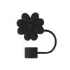 Silicone Straw Cap 10mm/0.4in Flower Shape Dust-Proof Insect-Proof Reusable Straw Tips Lids Funny Cartoon Tumbler Straw