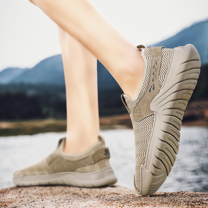 Новый Дизайн Бренда Мужская Повседневная Обувь Дышащая Сетчатая Обувь Мягкая Подошва Слипоны Кроссовки Беговая Обувь Мужские Лоферы Обувь для Ходьбы