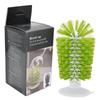 Glass Brush ABS Nylon Vertical Design Nontoxic Suction Cup Cleaning Brush for Glass Goblet Water