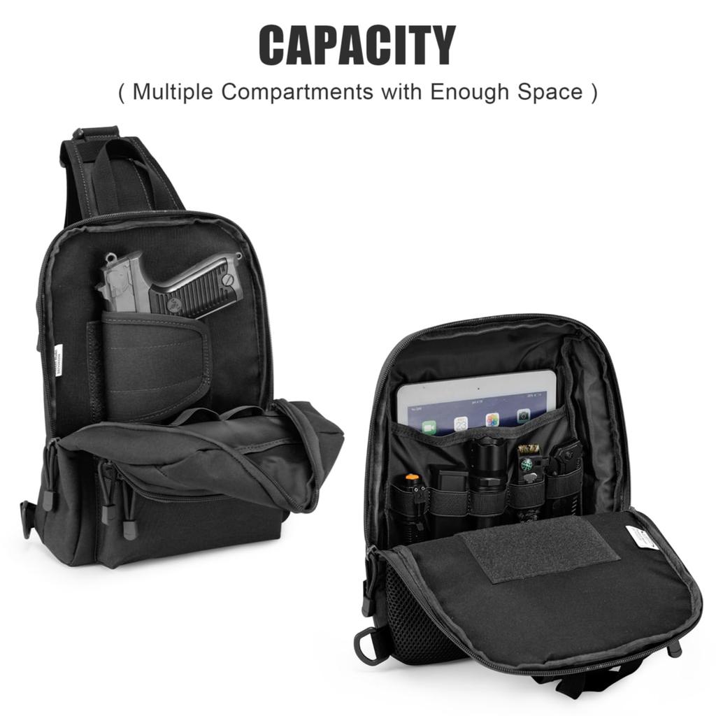 G4Free Тактический EDC слинг компактный рюкзак для скрытого ношения с пистолетом маленькая наплечная сумка кросс-боди для и спортивная сумка для активного отдыха, сумка, кобура, рюкзак,