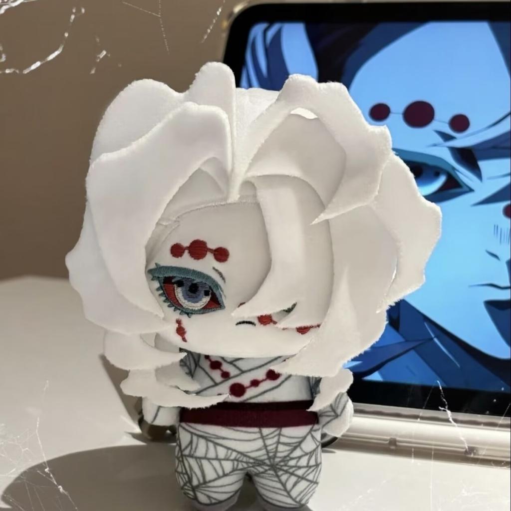 10Cm Mini Kimetsu No Yaiba Rui Plush Doll Cute Pendant Funny Rui Stuffed Doll Keychain Toys Fans Birthday Easter Gift Collect