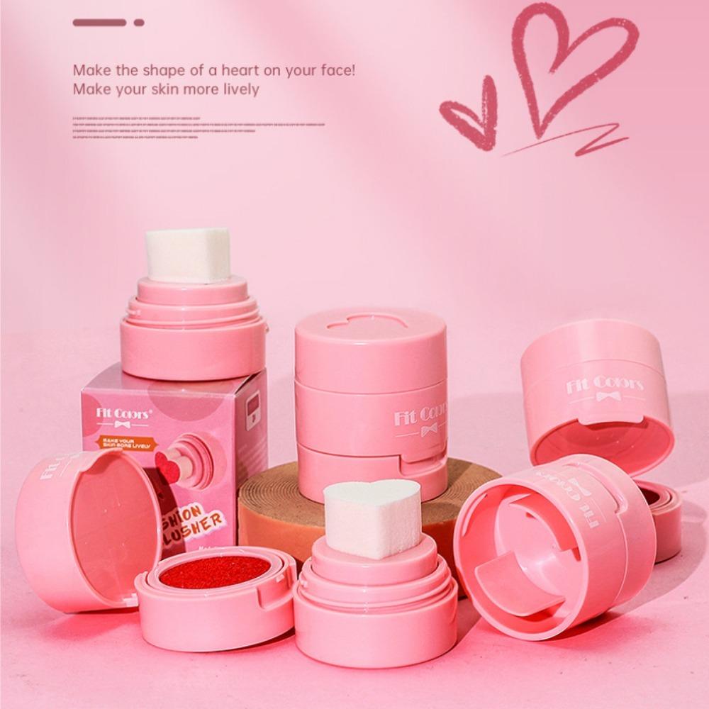 Fit Colors 6 Color Love Air Cushion Stamp Blush Velvet Water Moisturizing Eye Shadow Repair Liquid Blush