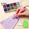 Flatback Rhinestone Setter Wand Hotfix Applicator Kit with 7 Tips, Hot Fix Tool Tool, for DIY Clothing Fabric Craft Projects Shoes Bags