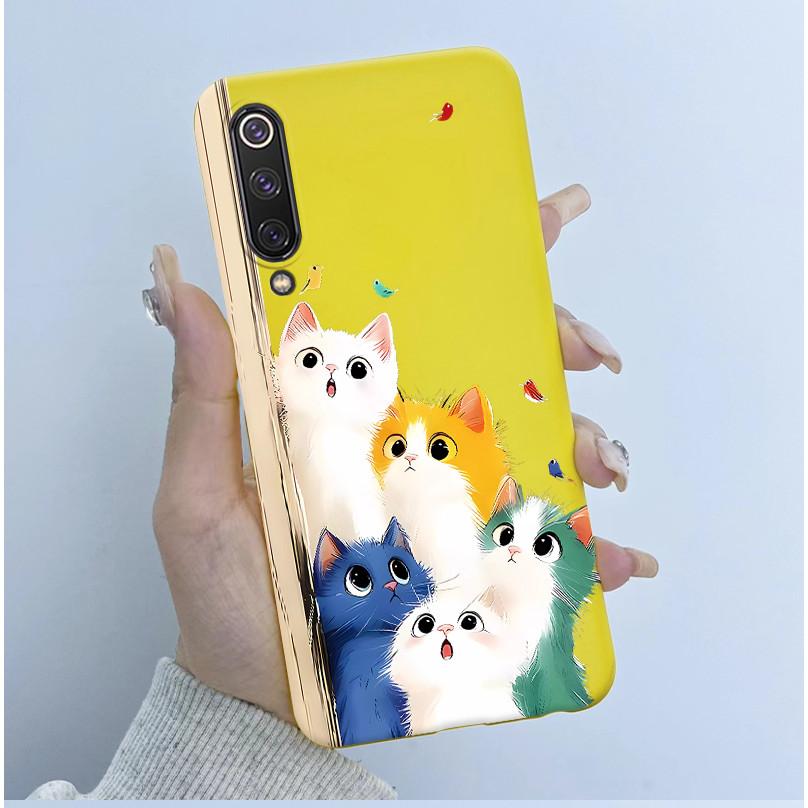 Чехол для Xiaomi Mi 9 SE Милый Мультяшный Панда Новый Узорчатый Силиконовый Матовый Мягкий Защитный Чехол Для Телефона Xiaomi Mi 9 Mi9 SE
