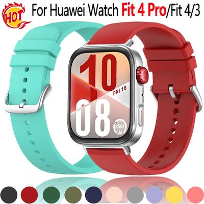 Официальный силиконовый ремешок для Huawei Watch Fit 3-4-4Pro Браслет Смарт-часы Замена Браслета Наручный Ремешок Для Huawei Watch Fit2 Fit1