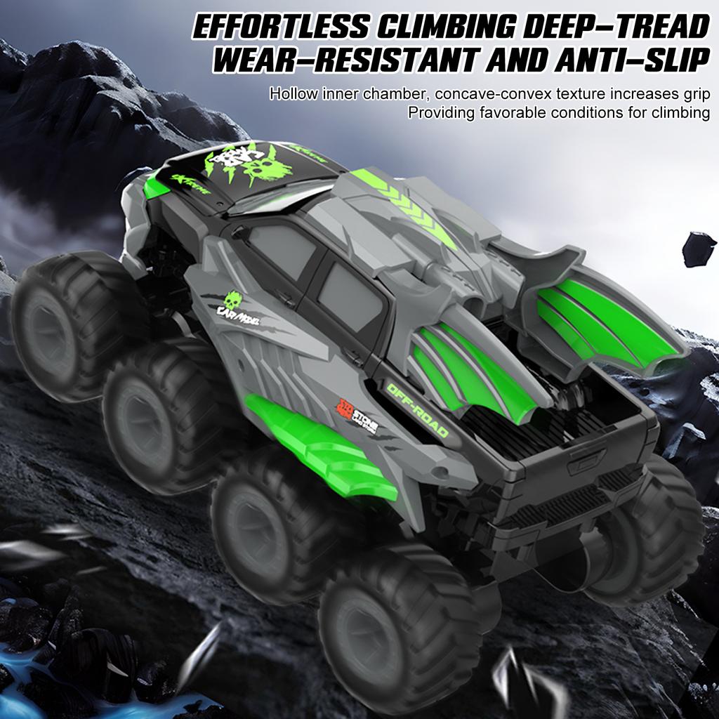 Remote Control Car, 2.4G 8WD Amphibious Waterproof Off Road Vehicle for Kids, 360 Degrees Rotating Pool Lake Outdoor