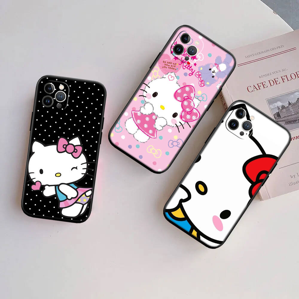 Cute Hello kitty New Phone Case for Samsung S20 S21 S22 S23 S24 FE Ultra Plus Lite S21S A07 A17 A36 A37 A55 A57 F06 F16 M06 M16 M56