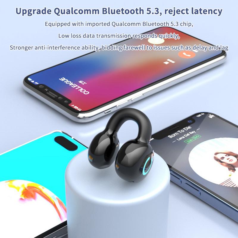 Беспроводные наушники Bluetooth-гарнитура Клипса на ухо Наушник с шумоподавлением Наушники для одного уха Для спорта Бег Музыкальная гарнитура