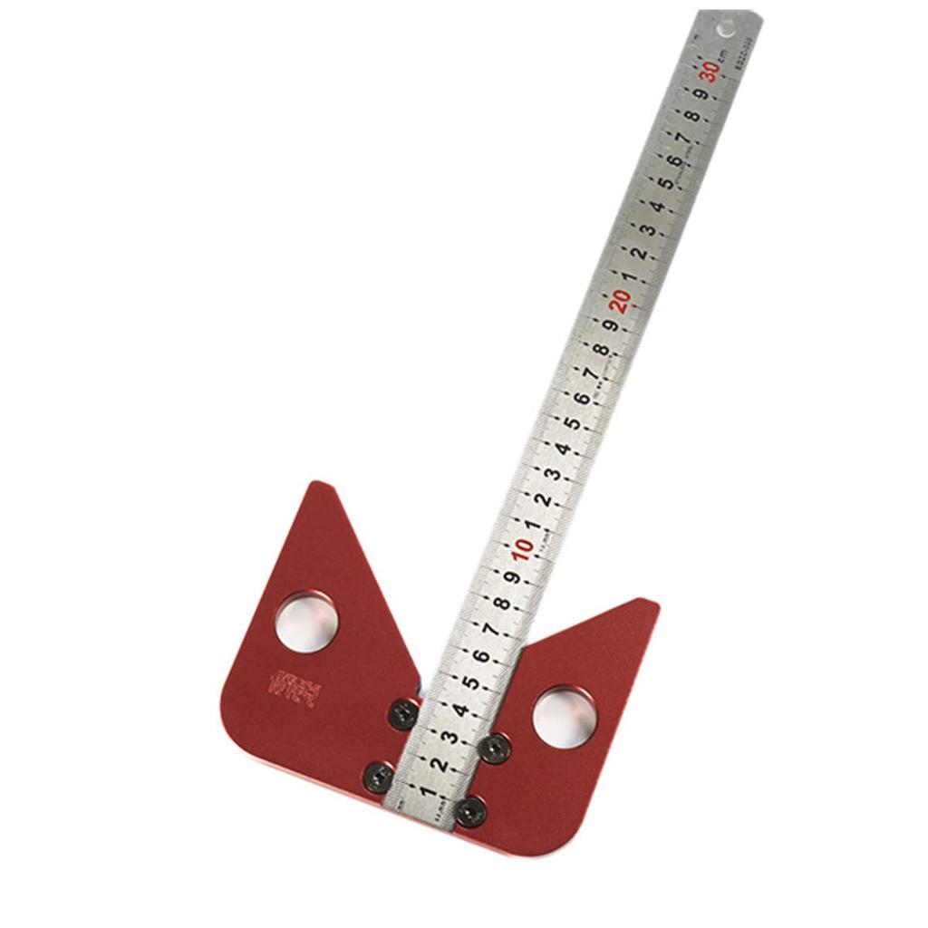 CarAngels Woodworking Center Gauge Center Scoya Scoya 45 Degree Ruler Right Angle Scoya Right Angle Ruler Marking Guide Carpenter Marking Tool 45°