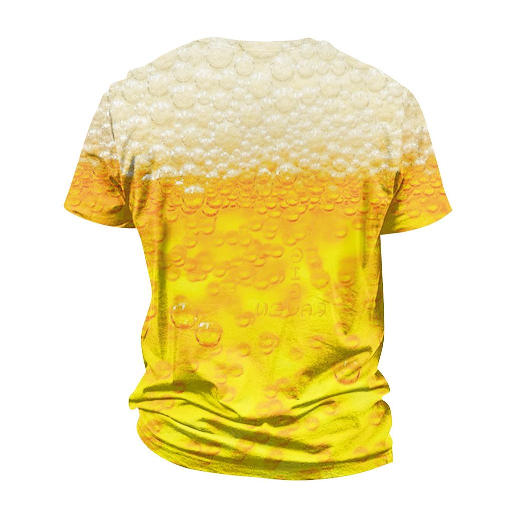 Мужская повседневная футболка с короткими рукавами и нижней рубашкой с рукавами реглан