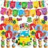 Number Blocks Birthday Character HAPPY BIRTHDAY Cake Birthday Celebration Gift Decorations, Balloons, Banner, Topper, Stickers, Kids, Boys, Girls,